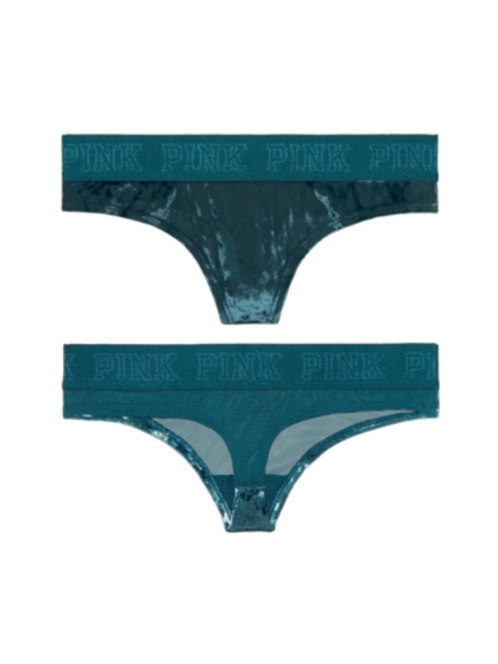 PINK VICTORIA’S SECRET Velvet Thong | Forest Green | XS | NWT